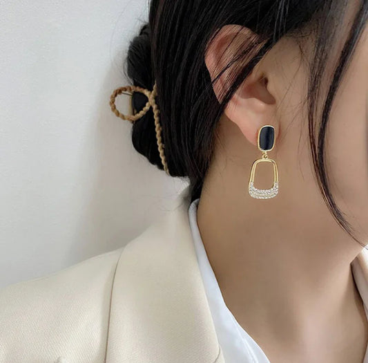 Black Onyx Danglers