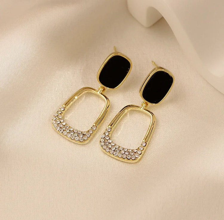 Black Onyx Danglers