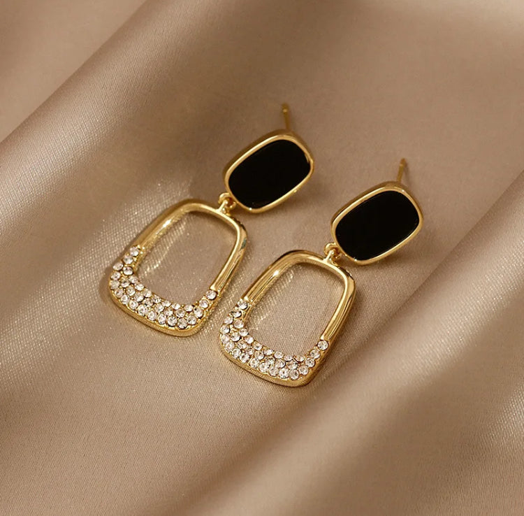 Black Onyx Danglers