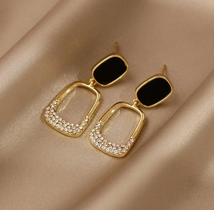 Black Onyx Danglers