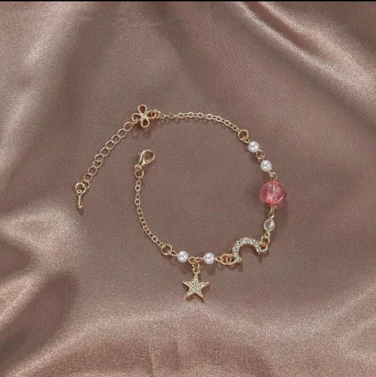 Moon & Star Minimalist Bracelet