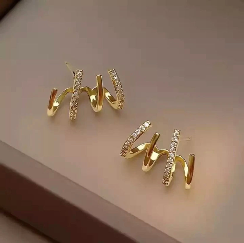 Claw Gold Plated Studs