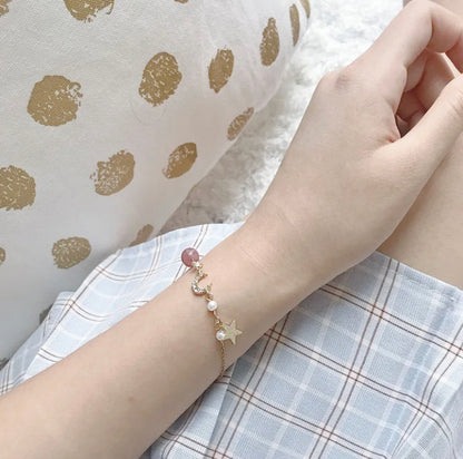 Moon & Star Minimalist Bracelet