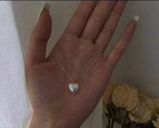 Pearl Heart Necklace