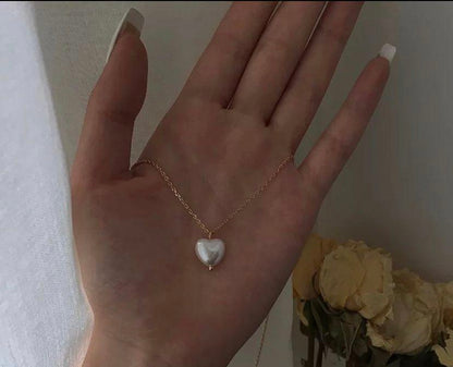 Pearl Heart Necklace