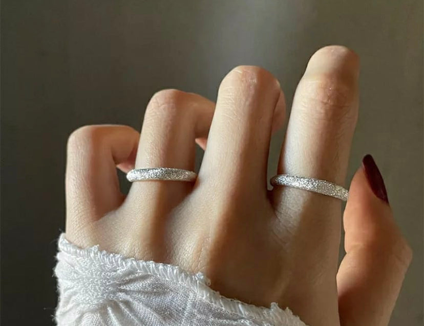 Sparkling Silver Band Ring