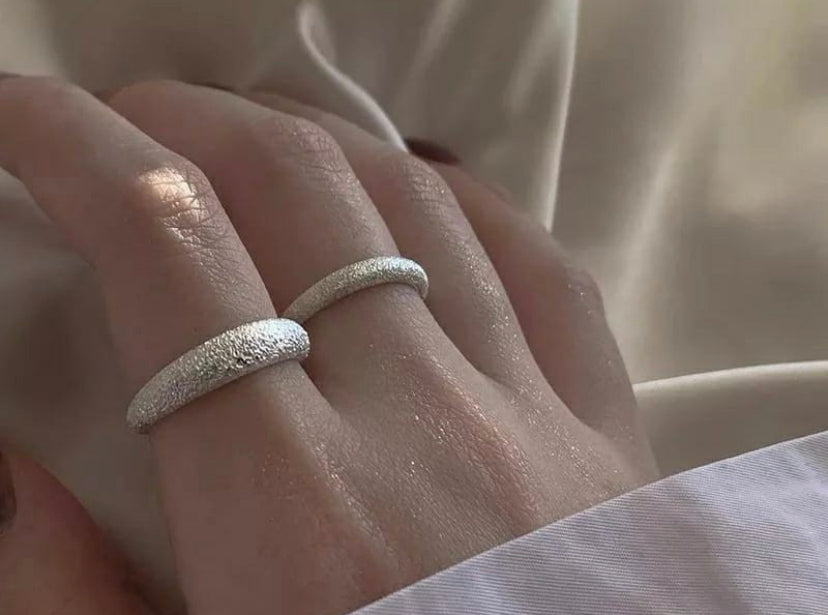 Sparkling Silver Band Ring