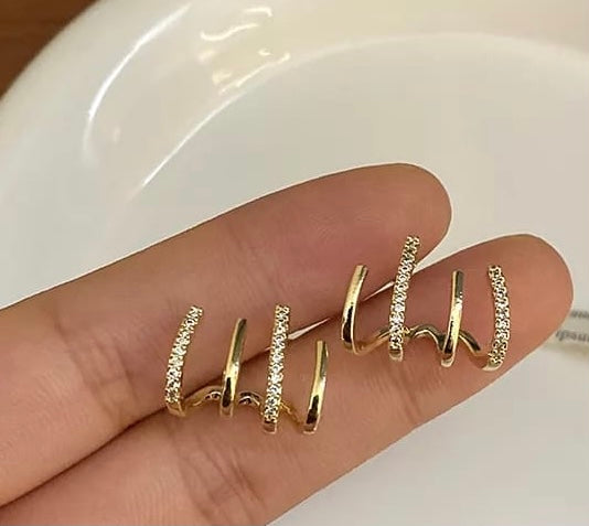 Claw Gold Plated Studs