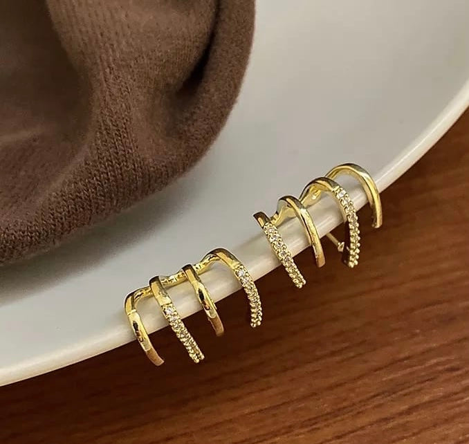 Claw Gold Plated Studs