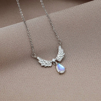 Angel Wings Shaded Necklace