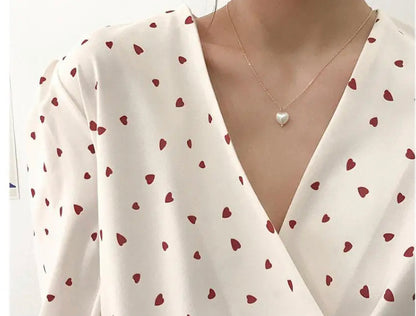 Pearl Heart Necklace
