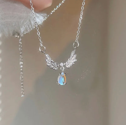 Angel Wings Shaded Necklace